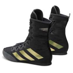 Adidas box hog 4 scarpe da boxe in nero / oro 5