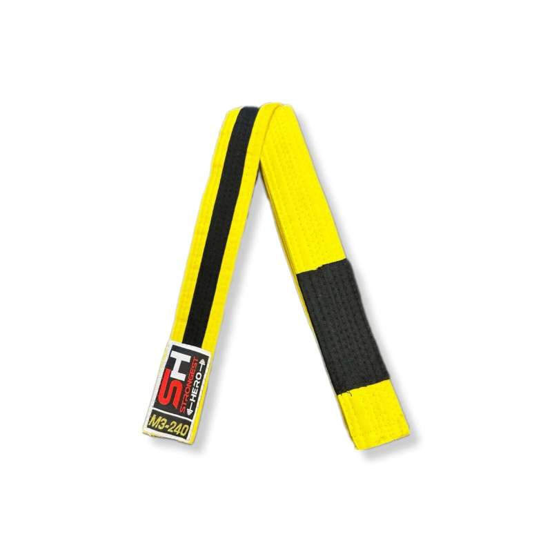 Cinturón infantil Brazilian Jiu Jitsu SH amarillo/negro