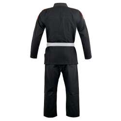 Kimono BJJ preto Buddha infinity + faixa branco 1