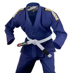 Kimono BJJ Buddha infinity azul + cinturón blanco