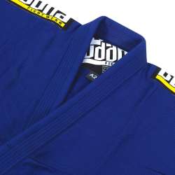 Kimono BJJ Buddha infinity azul + cinturón blanco 3