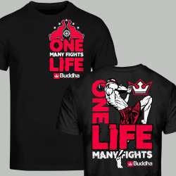 Camiseta Buddha one life many fights 2