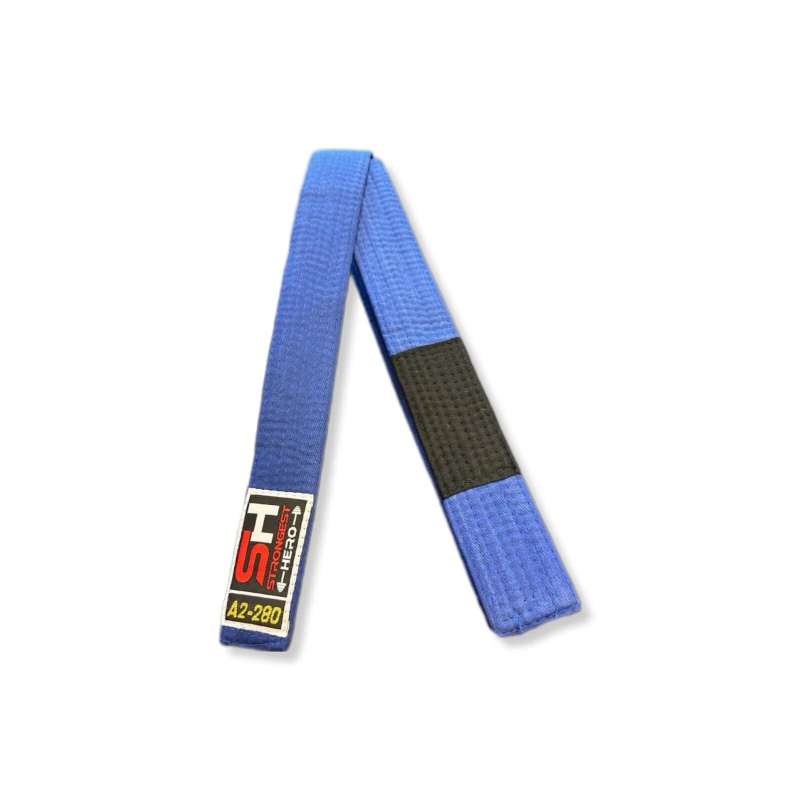 Cinturón infantil BJJ azul Strongest Hero