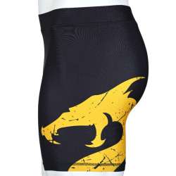 Pantaloncini corti MMA Utuk rashguard nero giallo 1