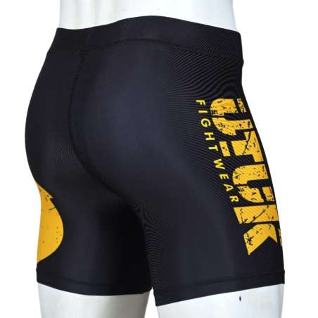 Pantaloncini corti MMA Utuk rashguard nero giallo