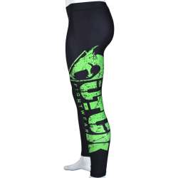 Leggings BJJ Utuk Fightwear nero verde