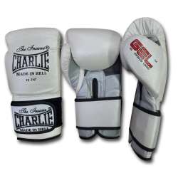 Luvas de Boxe Charlie Gel Metallic Brancas