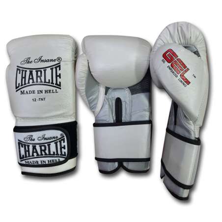 Guanti da Boxe Charlie Gel Metallic Bianchi