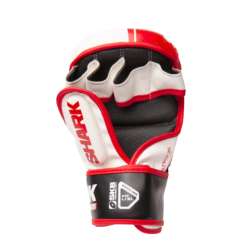 Guantes MMA R1 Shark blanca roja 1