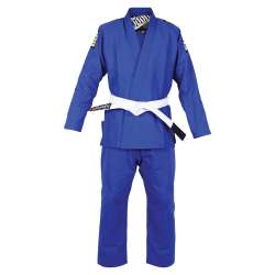 Kimono BJJ infinito Buda azul real + cinto branco 1