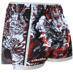 Pantaloncini Muay Thai Buddha dragon red