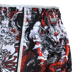 Pantaloncini Muay Thai Buddha dragon red 2