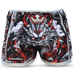 Pantaloncini Muay Thai Buddha dragon red 3