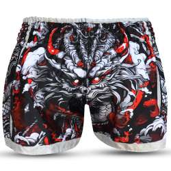 Pantaloncini Muay Thai Buddha dragon red 4