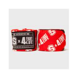 Ligaduras de boxe Shark F4L vermelho 5 metros 2