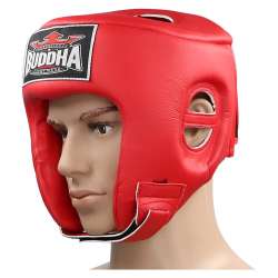 Casco da kick boxing Buddha thailandese rosso