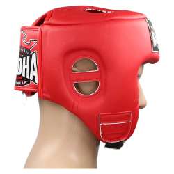 Casco da kick boxing Buddha thailandese rosso 2