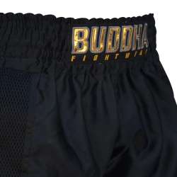 Pantalón muay thai Buddha premium negro 2