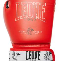 Guantes muay thai Leone iconic rojo 1