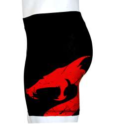 Utuk MMA shorts lycra negro rojo