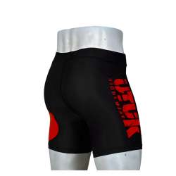 Pantaloncini Lycra Nero  Rosso Utuk Fightwear 1