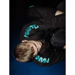 Kimono BJJ Manto X5 turchese nero 1