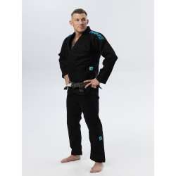 Kimono BJJ Manto X5 turchese nero 3