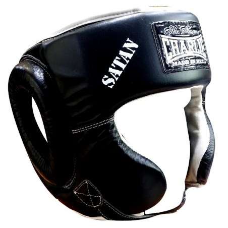 Casco boxeo Charlie satán negro