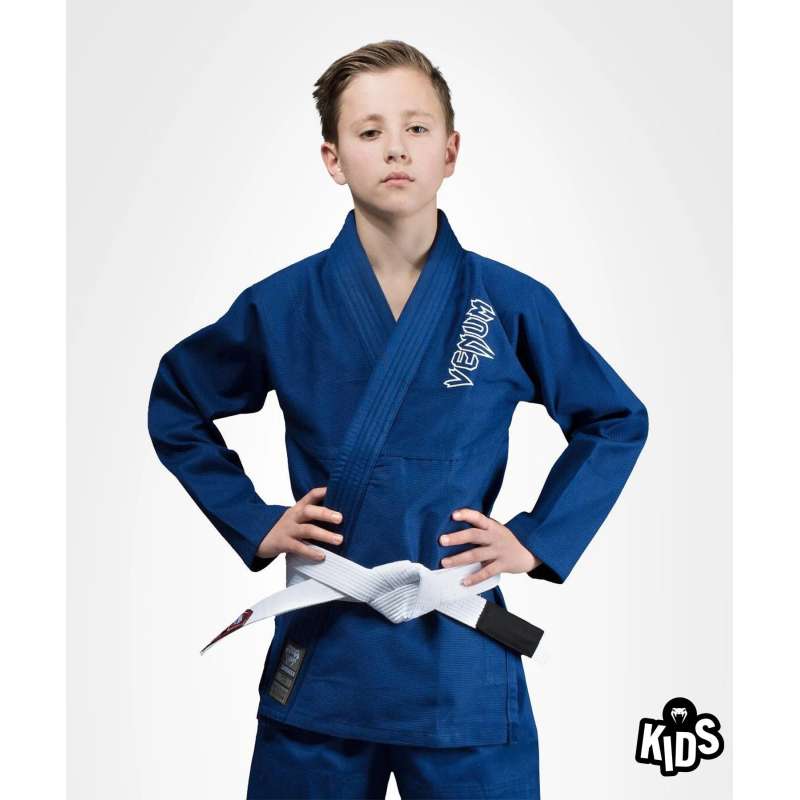 Kimono BJJ per bambini Venum contender blu 3