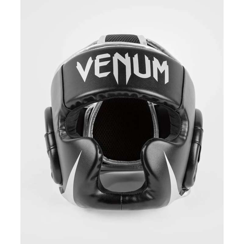 Capacete de boxe Venum challenger preto prateado