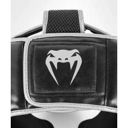 Capacete de boxe Venum challenger preto prateado 4