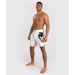 Fightshorts Venum light 5.0 branco preto 2