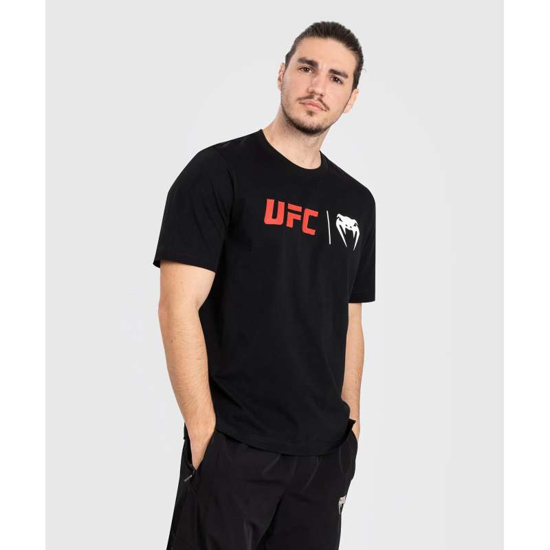 T-shirt clássica UFC Venum preto vermelho