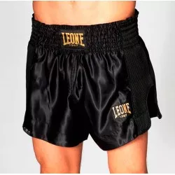 Leone Essential pantaloni neri da muay thai