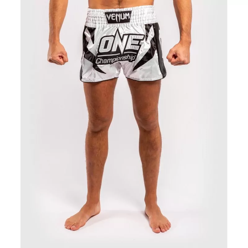 Pantaloncini Venum X One FC Muay Thai Bianco / Nero