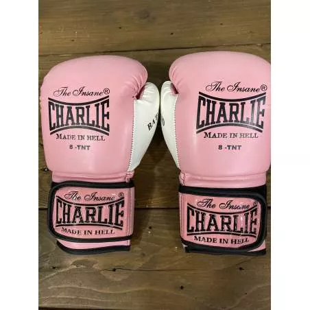 Luvas de Muay Thai Charlie Bat Kids Rosa