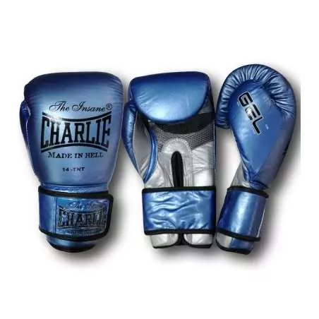 Guanti da boxe Charlie metallic (blu)