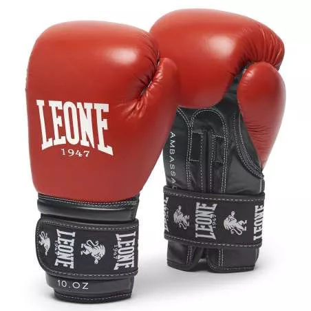 Guantes kick boxing Leone ambassador (rojo)