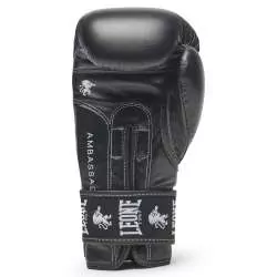 Guantes boxeo Leone ambassador (negro) 1