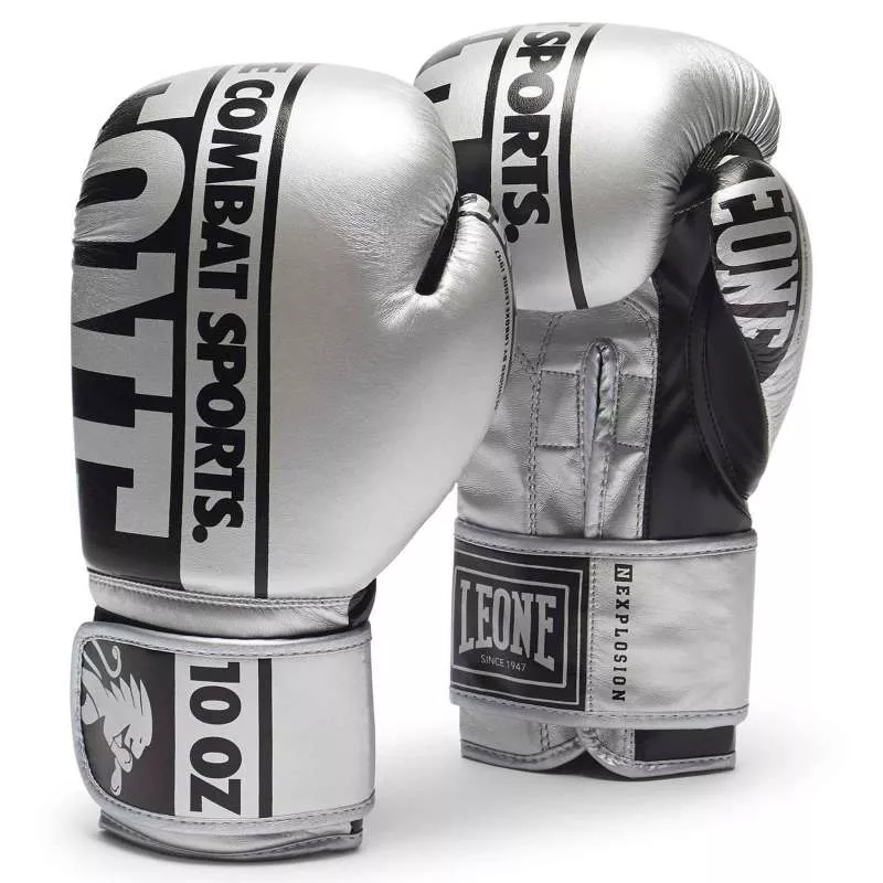 Guanti da boxe Leone nexplosion GN322 (argento)