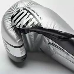 Guantes boxeo Leone nexplosion GN322 plata 4