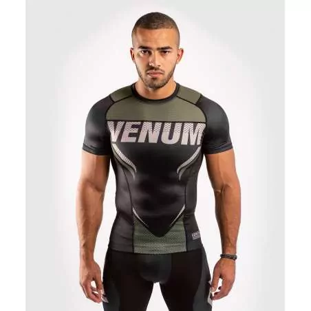 Rashguard MMA Venum one FC impact negro/khaki