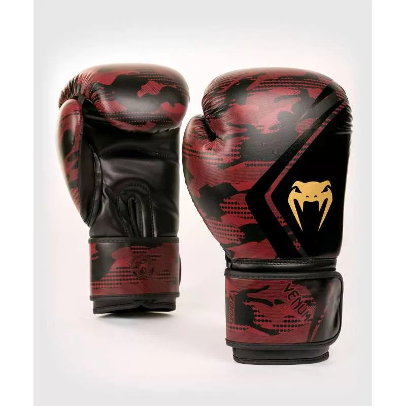 Guantes boxeo Venum defender contender2.0 negro/rojo