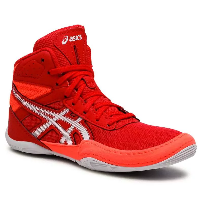 Botas boxe Asics matflex6 vermelho/branco