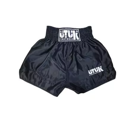 Pantaloncini Utuk muay thai (nero/bianco)