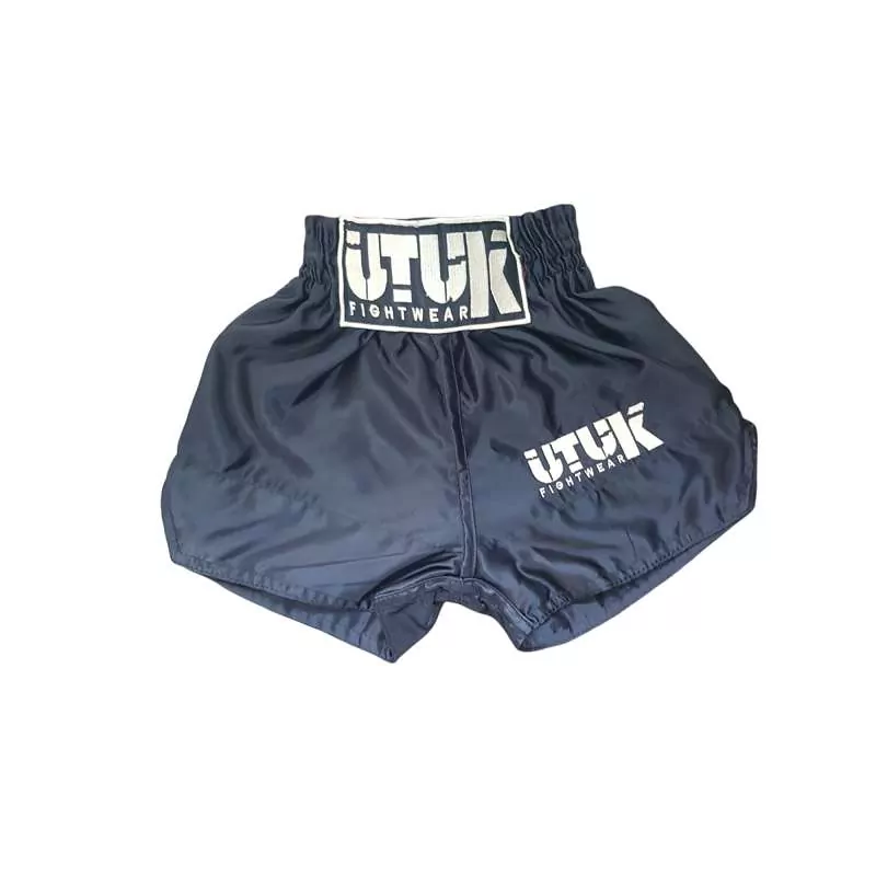 Utuk kid muay thai shorts negro oro