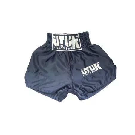 Utuk kid muay thai shorts negro oro