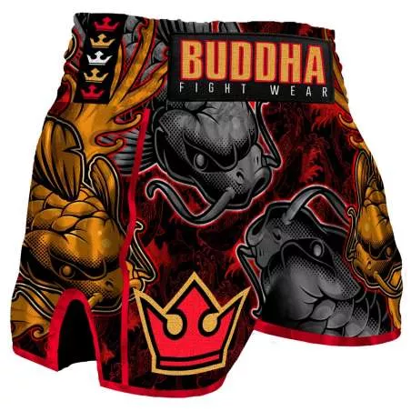 Calças muay thai Buddha retro koi