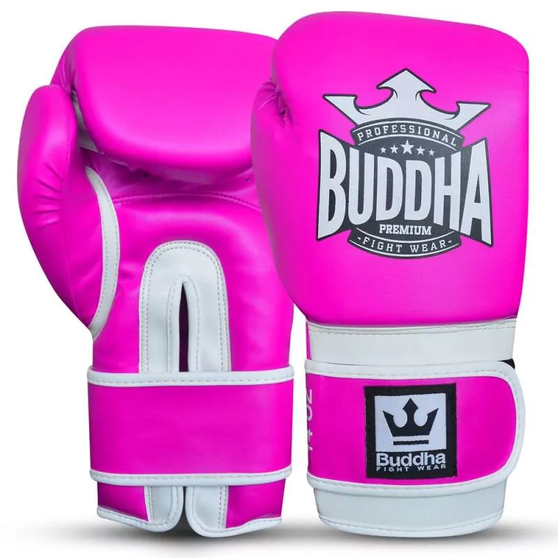 Guanti Buddha kick boxing top fight (rosa)