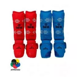 Caneleiras de karaté Daedo WKF (vermelho)